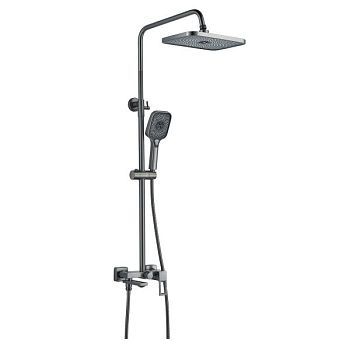 Душевая система Raffine F3696T, оружейная сталь