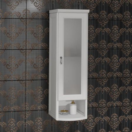 Шкаф подвесной одностворчатый Клио правый Opadiris Белый матовый, артикул 