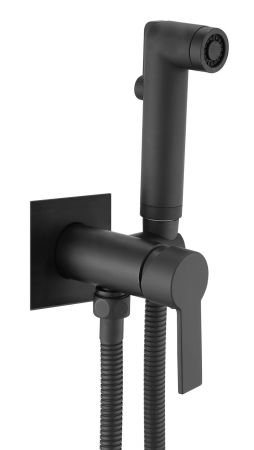 Смеситель скрытого монтажа с гигиеническим душем, артикул: SMH06 BLACK, ESKO, артикул SMH06 Black