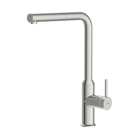 Смеситель для кухни Cersanit FLAVIS однорычажный с выдвижным изливом хром (64860), артикул 64860