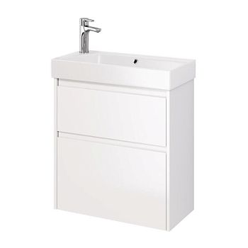 Тумба под раковину подвесная Dreja Slim 65 см, белый