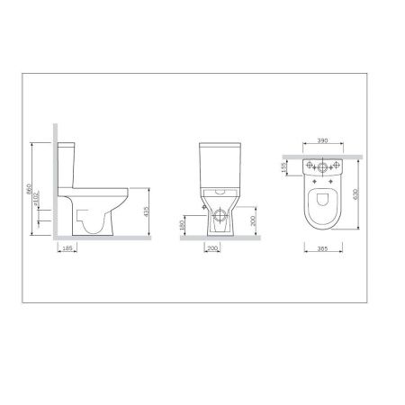 C708600SC Spirit V2.0 унитаз-компакт FlashClean с сиденьем микролифт C708600SC Spirit V2.0 унитаз-компакт FlashClean с сиденьем микролифт