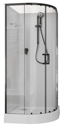 Душевая кабина Aquanet Passion EVO 100R Black 100x100, артикул 00282010