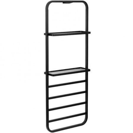 Электрический полотенцесушитель Black&White Universe 400х1010 N-337B с полкой Черный