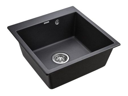 Кухонная мойка Paulmark Praktisch 51 PM105152-BL Черная, артикул PM105152-BL