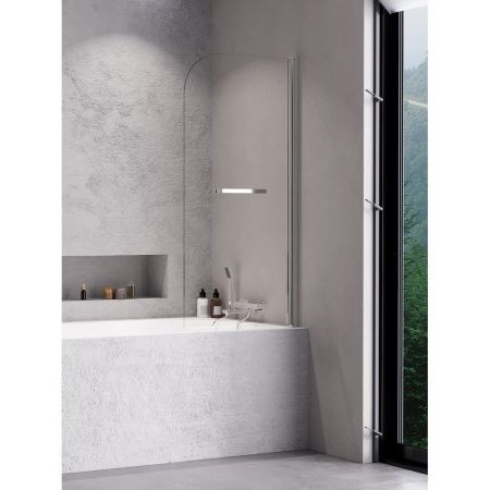 Шторка для ванны NEW TRENDY FUN 70 см P-0013 (хром), артикул P-0013