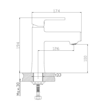 Смеситель для раковины Haiba HB10652-7, черный
