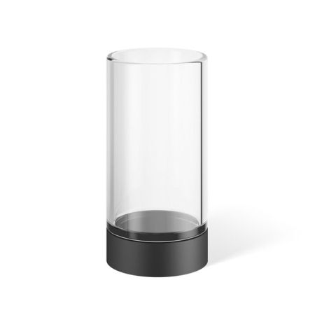 Decor Walther Century Стакан настольный, цвет: черный матовый/стекло, артикул 0587560