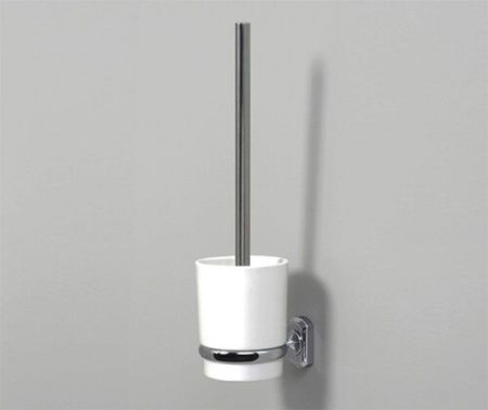 Ершик для унитаза WasserKRAFT K-28127 Хром Белый