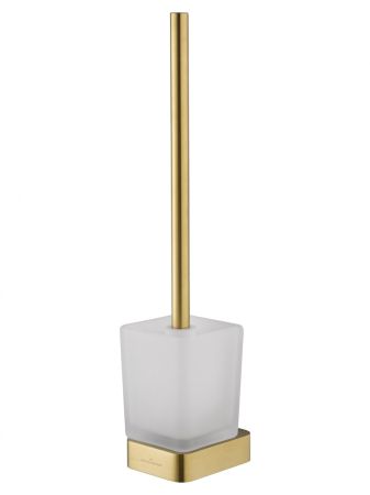 Туалетный ершик в комплекте WONZON & WOGHAND LOTTE, Брашированное золото (WW-8329-BG)