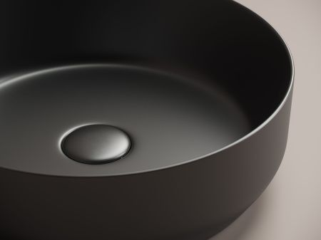 Раковина накладная круглая Element 390x390x120мм, черный матовый Раковина накладная круглая Element 390x390x120мм, черный матовый