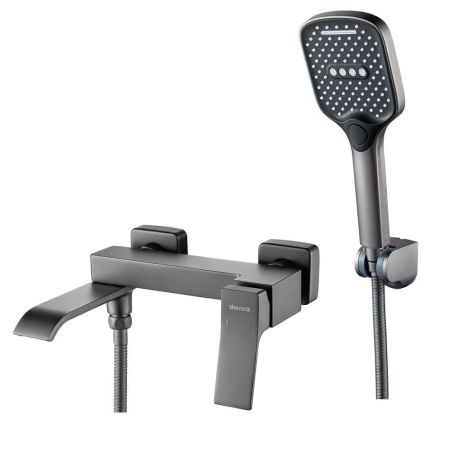 Смеситель для ванны Shevanik S4002T, оружейная сталь, артикул S4002T