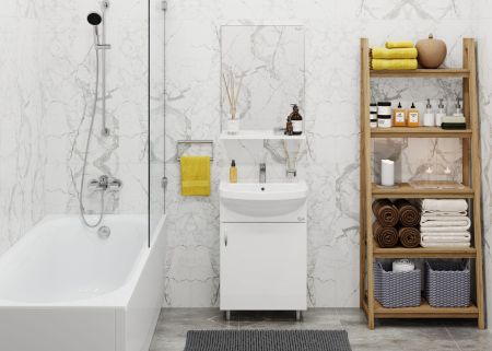 Комплект ONIKA ЭКО 52 (3в1: тумба+раковина+зеркало), артикул 105205