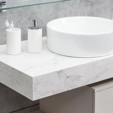 Столешница Velvex Unit 100, белый мрамор, артикул st.UNI.100-630