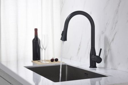 Смеситель для кухни Timo Saona 2336/03FL Черный, артикул 2336/03FL