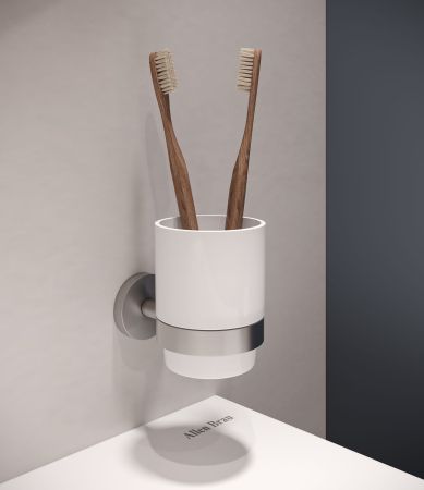 Стакан Allen Brau Priority 6.31002-BN белый/никель браш, артикул 6.31002-BN