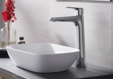 Смеситель для раковины 230, без донного клапана AQUATEK AQ1104CR БЕТТА, артикул AQ1104CR