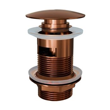 Донный клапан для раковины с переливом Knotlor BM9011RB, бронза