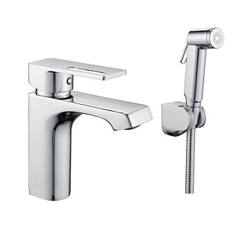 Смеситель для раковины с гигиеническим душем Raffine F171, хром