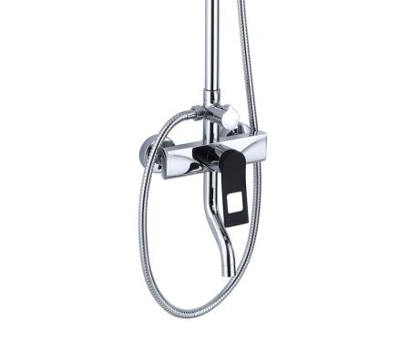 Душевая система Bronze de Luxe Element EL77CB, хром/черный, артикул EL77CB