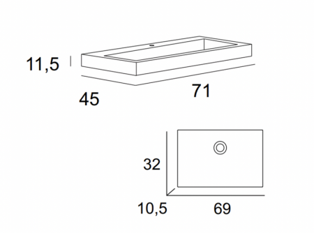 Мебель для ванной CEZARES PREMIUM 70, артикул 55379