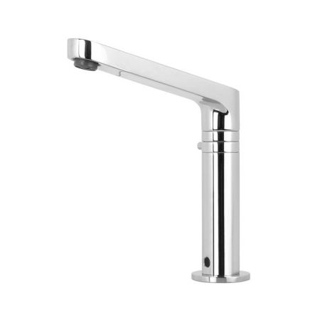 Fima Carlo Frattini Collettività Смеситель для раковины, на 1 отв., электронный, 12 алкалиновых батареек АА+, цвет: хром, артикул F4921CR