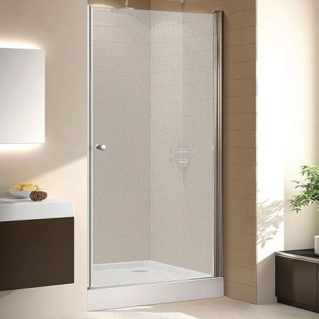 Душевая дверь в нишу Cezares Eco B-1 85 профиль Хром стекло прозрачное, артикул ECO-O-B-1-85-C-Cr