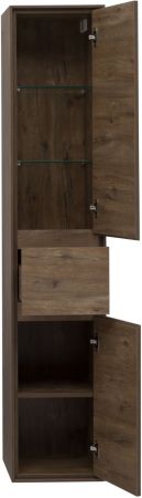 Шкаф-пенал Aquanet Милан 35 дуб рустикальный (с ящиком)