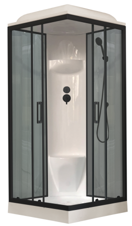 Душевая кабина Royal Bath  RB 80HP6-GT-BL (серое/прозрачное), артикул RB80HP6-GT-BL