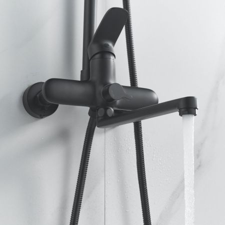 Душевая система Raffine F3685H, черный, артикул F3685H