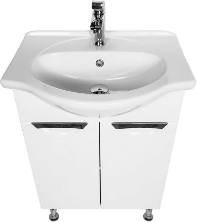 Тумба с раковиной Orange Глория 60 Белая, артикул Gl-60TU+RA