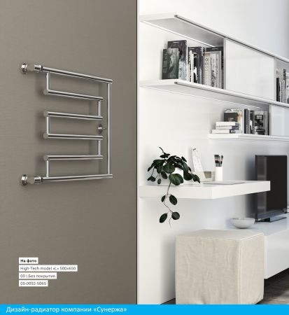 Полотенцесушитель водяной High-Tech model "L+" 500х650 (Золото)