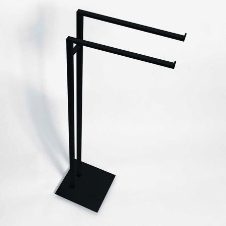 Colombo MiniQ Стойка для полотенец L20*34 H83,5см, цвет: чёрный матовый, артикул B5038.NM