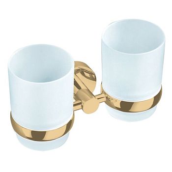 Стакан для ванной комнаты двойной Rav Slezak COLORADO COA0202Z, золото