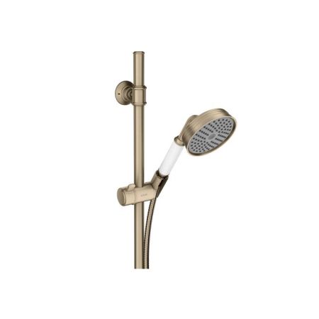 AX Montreux Душевой гарнитур (ручной душ 1jet + штанга + держаель для душа), цвет: шлифованный никель