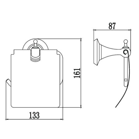 Держатель для туалетной бумаги Savol S-06951W, белый, артикул S-06951W