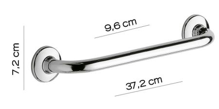 Gedy, поручень прямой, длина 37,2 см, цвет хром, артикул 2721/37(13)
