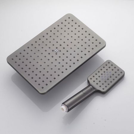 Душевая система Shevanik S8936T, оружейная сталь, артикул S8936T