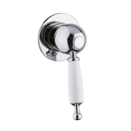 OXFORD См-ль скрытого монтажа моноком., ручка белая, хром, артикул 19137