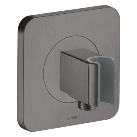 AX ShowerSelect Вывод воды с клапаном и держателем ручного душа, ½’, цвет: шлифованный черный хром, артикул 36724340