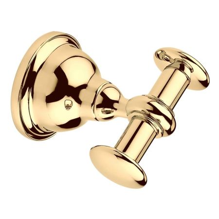 Двойной крючок для ванной Webert Armony AM500401010, золото, артикул AM500401010