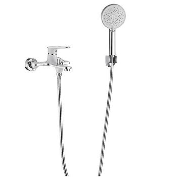 Смеситель для ванны Savol S-600603AW, хром/белый