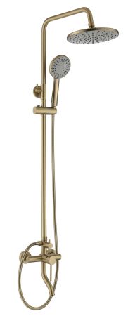 Душевая система со смесителем VESSEL GOLD, артикул:VST3000G, VODA