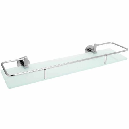 Стеклян.полочка с бортом 60см (матирован.)"Лонг"