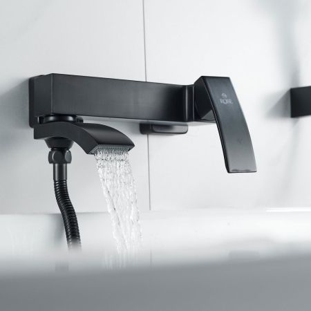 Смеситель для ванны Rose R1552H, черный