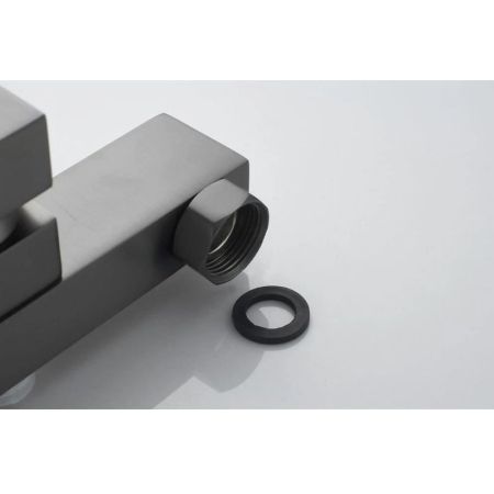 Смеситель для ванны Knotlor KN-22/GM, вороненая сталь, артикул KN-22/GM