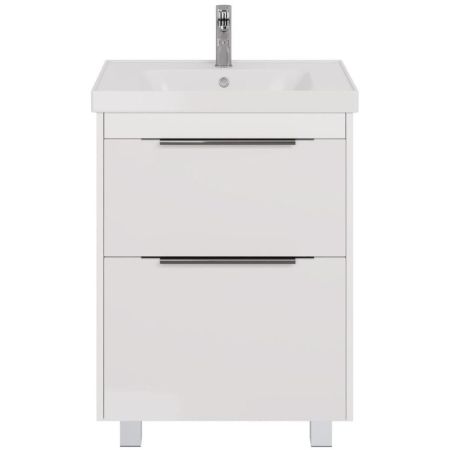 Тумба с раковиной подвесная/напольная Dreja Prime 70 см, белый, артикул 99-9301-com