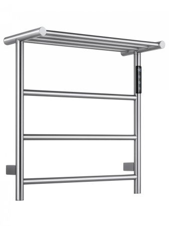 Полотенцесушитель электрический с полкой WONZON & WOGHAND, Брашированный никель (WW-AL402-BR)