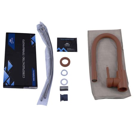 Смеситель для кухни с гибким изливом FASHUN A54101N-16A, коричневый, артикул A54101N-16A