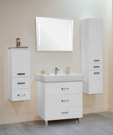 Тумба под раковину АКВАТОН АМЕРИНА М 76 1A169101AM010 (напольная, белый глянец), шт, артикул 1A169101AM010